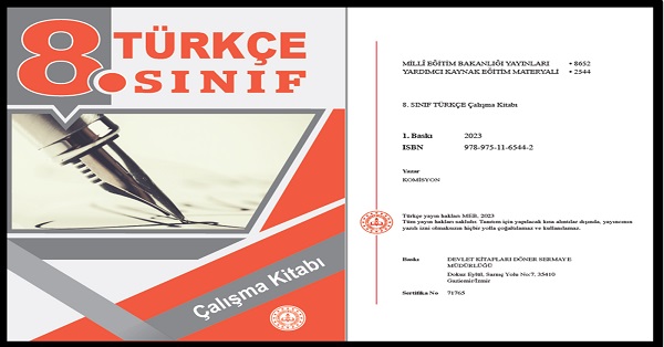 8. Sınıf Türkçe Çalışma Kitabı (Meb Yayınları) PDF İNDİR