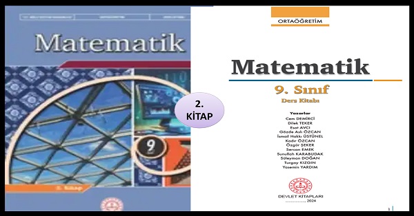 9.Sınıf Matematik Ders Kitabı (MEB Yayınları) - (2. Kitap) PDF İNDİR 2024-2025