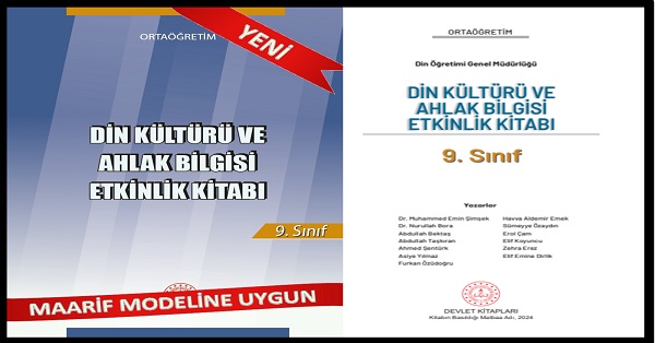 9. Sınıf Din Kültürü ve Ahlak Bilgisi Etkinlik Kitabı (Meb Yayınları)  PDF İNDİR