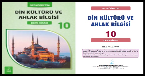 10.Sınıf Din Kültürü ve Ahlak Bilgisi Ders Kitabı (Bilim ve Kültür Yayınları) PDF İNDİR 2024-2025