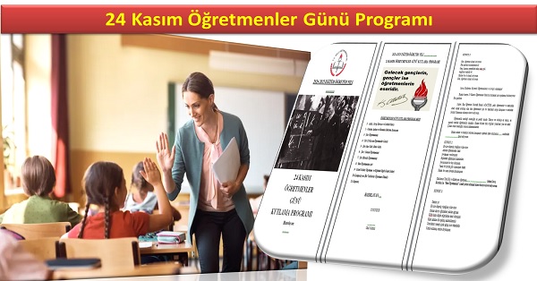 24 Kasım Öğretmenler Günü Programı - PDF İNDİR