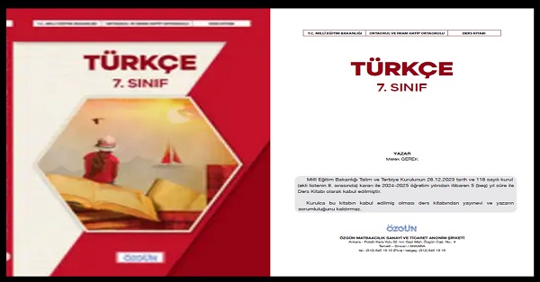 7.Sınıf Türkçe Ders Kitabı (Özgün Yayınları) PDF İNDİR 2024-2025