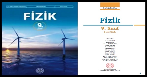 9.Sınıf Fizik Ders Kitabı (MEB Yayınları)  PDF İNDİR 2024-2025