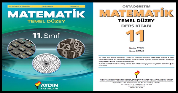 11.Sınıf Temel Düzey Matematik Ders Kitabı (Aydın Yayınları)  PDF İNDİR 2024-2025