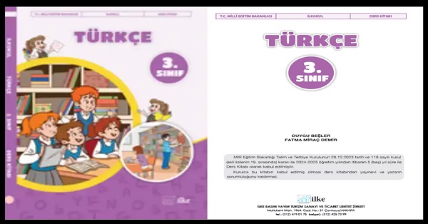 3.Sınıf Türkçe Ders Kitabı (İlke Yayınları) PDF İNDİR  2024 - 2025