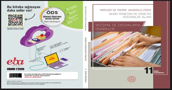 11. Sınıf Yazışma Ve Dosyalama Teknikleri Ders Materyali Kitabı-MEB - PDF İNDİR