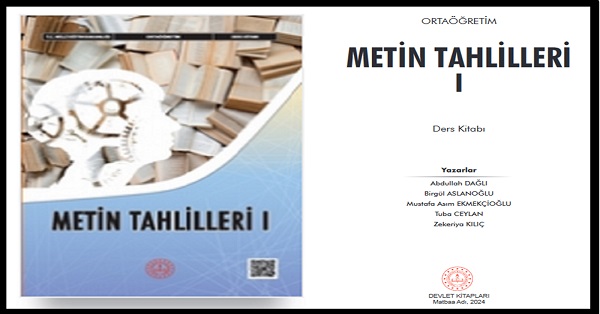 9. Sınıf Metin Tahlilleri 1 Ders Kitabı-MEB - PDF İNDİR