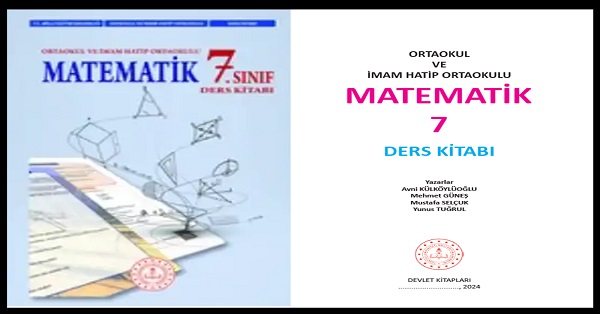 7.Sınıf Matematik Ders Kitabı (MEB Yayınları) PDF İNDİR 2024-2025